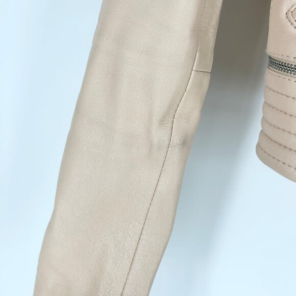 Maje Basalt Leather Moto Jacket - Picture 6 of 8